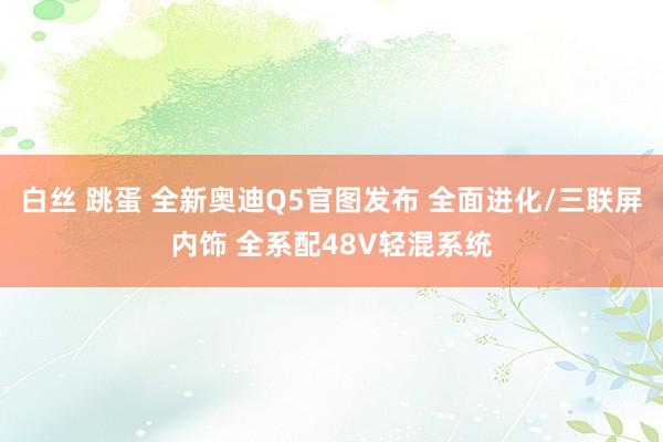 白丝 跳蛋 全新奥迪Q5官图发布 全面进化/三联屏内饰 全系配48V轻混系统