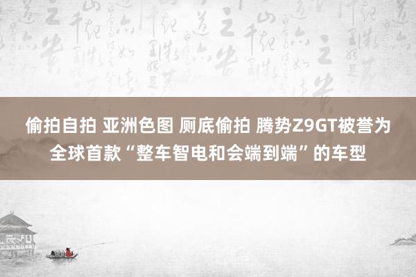 偷拍自拍 亚洲色图 厕底偷拍 腾势Z9GT被誉为全球首款“整车智电和会端到端”的车型