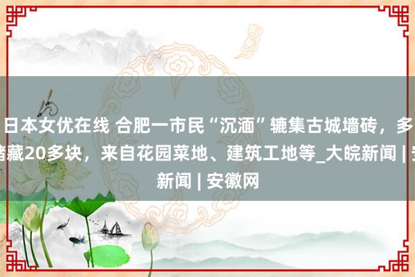 日本女优在线 合肥一市民“沉湎”辘集古城墙砖，多数年储藏20多块，来自花园菜地、建筑工地等_大皖新闻 | 安徽网