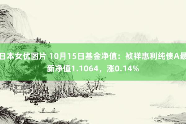 日本女优图片 10月15日基金净值：祯祥惠利纯债A最新净值1.1064，涨0.14%