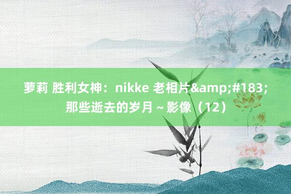 萝莉 胜利女神：nikke 老相片&#183;那些逝去的岁月～影像（12）