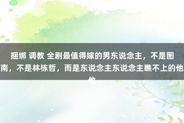 捆绑 调教 全剧最值得嫁的男东说念主，不是图南，不是林栋哲，而是东说念主东说念主瞧不上的他