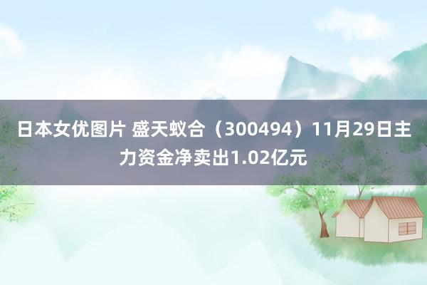 日本女优图片 盛天蚁合（300494）11月29日主力资金净卖出1.02亿元