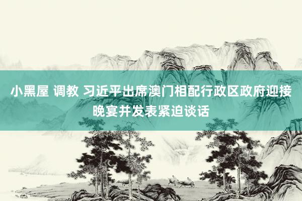 小黑屋 调教 习近平出席澳门相配行政区政府迎接晚宴并发表紧迫谈话